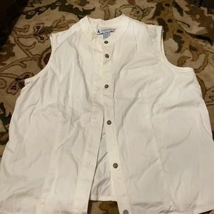 White summer vest